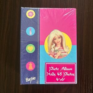1998 Vintage Barbie Pink and Blue Photo Album